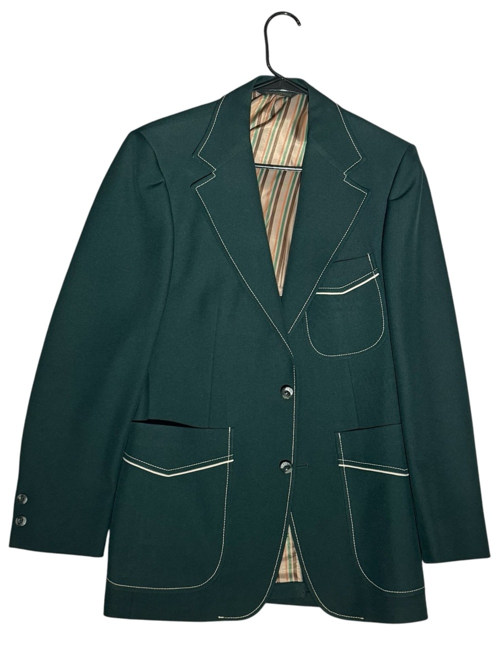 Vintage Johnny Carsons Green Sport Coat Suit Jacket Rockabilly